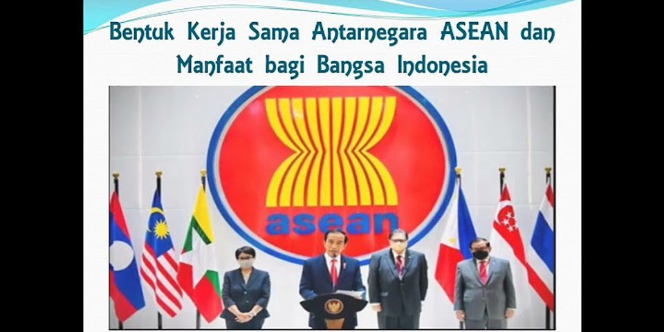 Apa bentuk kerjasama ASEAN di bidang politik dan keamanan brainly?