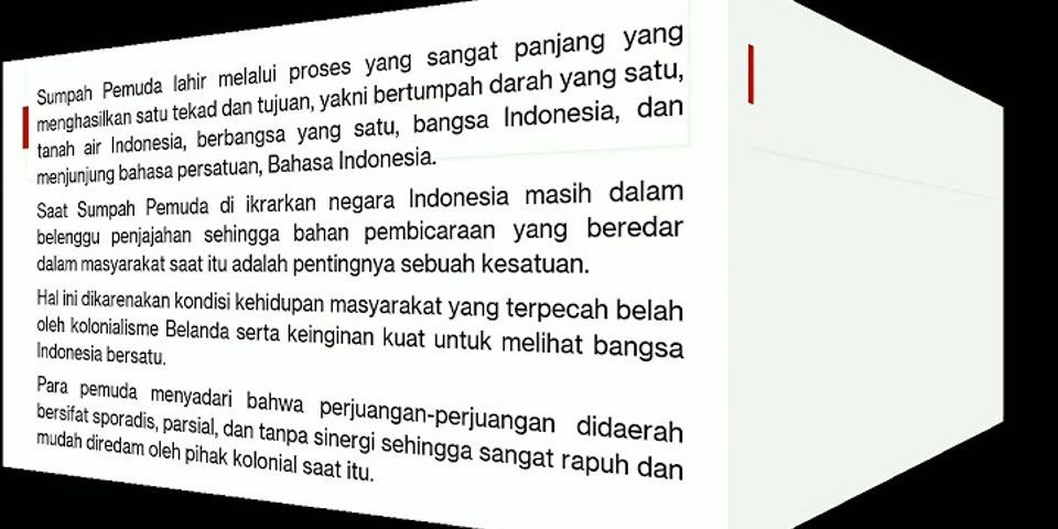 Apa makna penting ikrar Sumpah Pemuda bagi perjuangan bangsa Indonesia pada saat itu