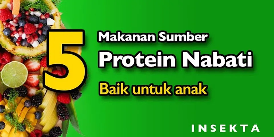 Apa saja contoh makanan yang mengandung protein nabati?