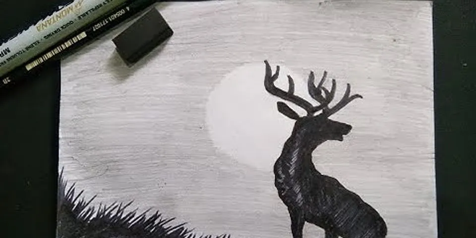 Apa teknik yang digunakan untuk membuat gambar rusa