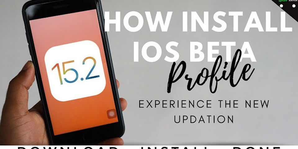 Beta profile iOS 15