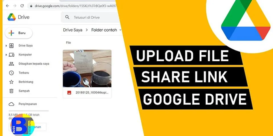 Cara buat link Google Drive di laptop