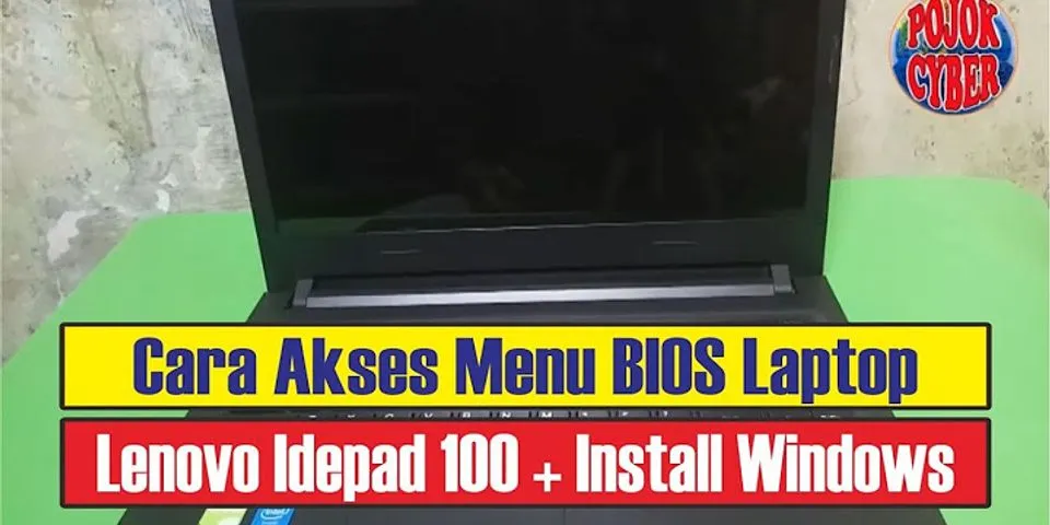 Cara instal ulang Windows 10 di laptop Lenovo