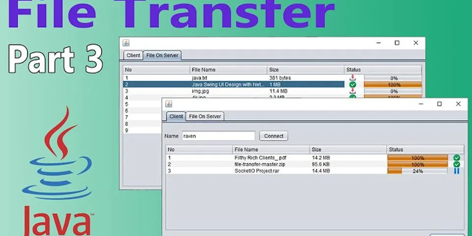 File transfer in java