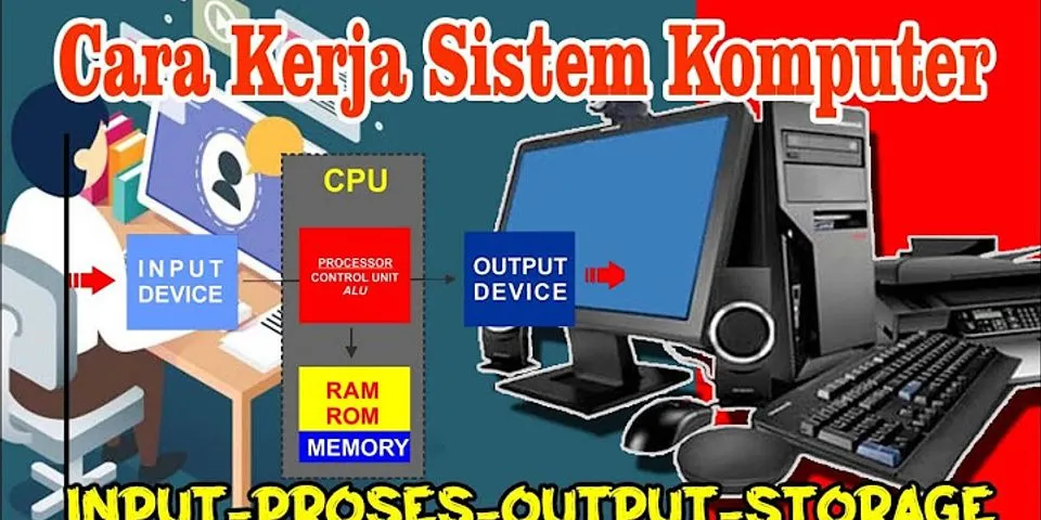 Gambarkan cara sistem kerja komputer