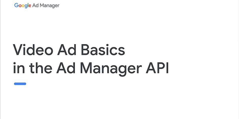 Google Ad Manager reporting API