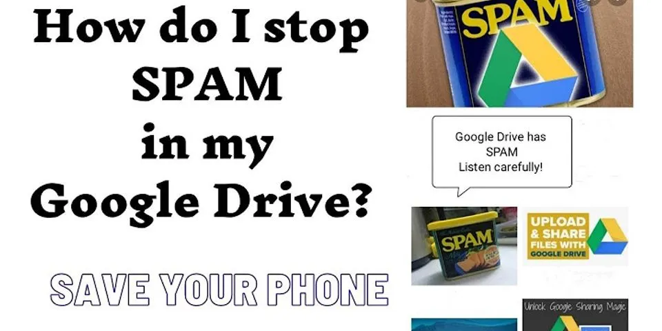 How do I stop spam notifications on Google Drive?