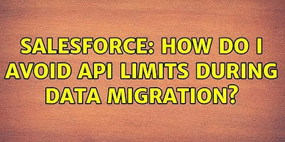 How do you avoid API limits?