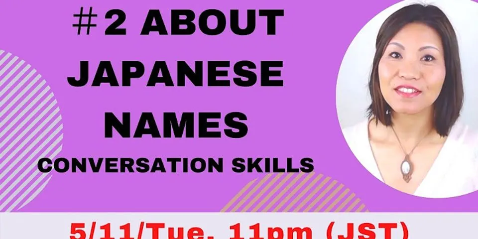 How do you come up with a Japanese name?