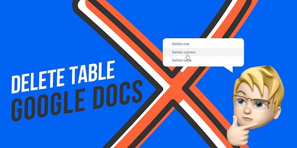 How do you delete a row in a table in Google Docs on a Mac?