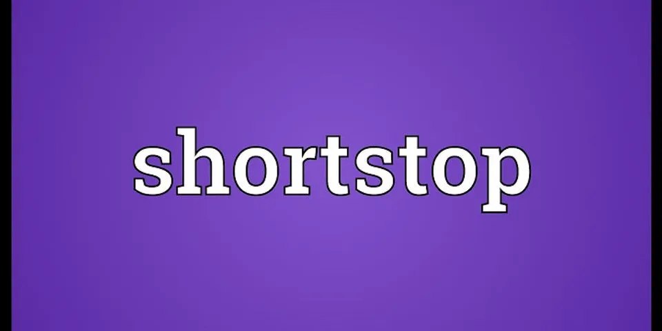 How do you spell short stop?
