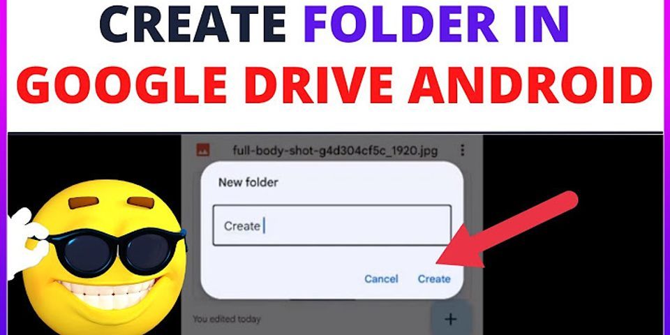 how to create folder in google drive-android