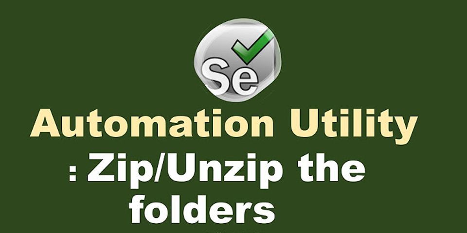 How to zip a folder in Selenium java