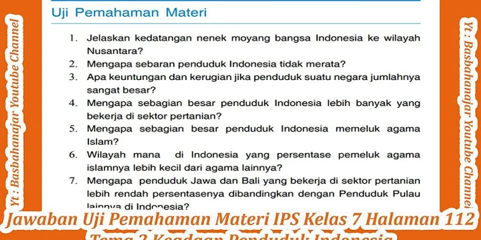 Mengapa penduduk Indonesia sebarannya tidak merata dan Apa dampaknya
