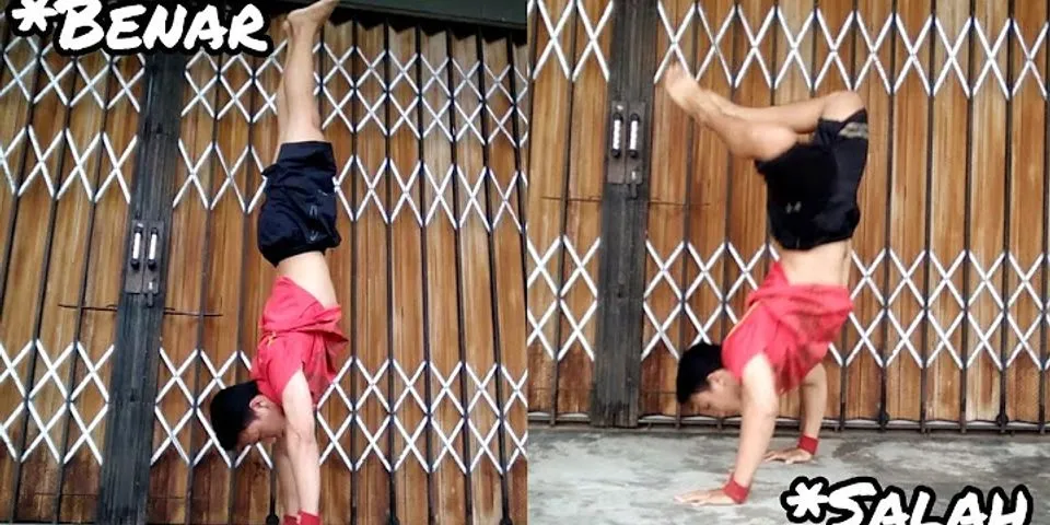 Pada variasi latihan handstand dengan bantuan tembok maka sikap awal yang benar pesenam harus