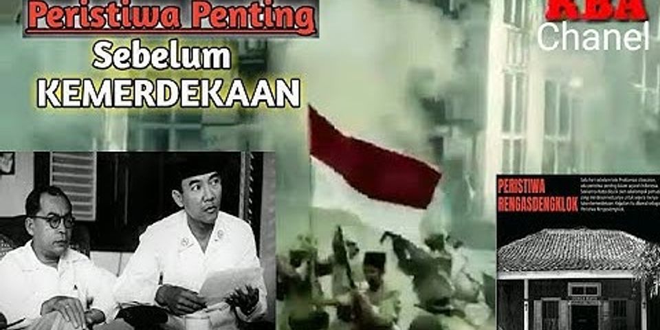 Peristiwa penting apa yang terjadi menjelang proklamasi kemerdekaan Indonesia?