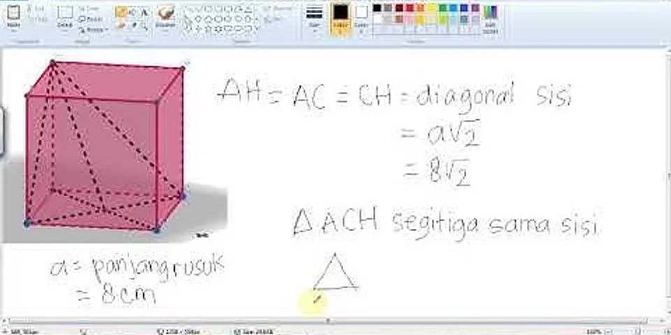 Suatu kubus ABCD.EFGH mempunyai rusuk 10 cm jarak titik H ke DF adalah cm